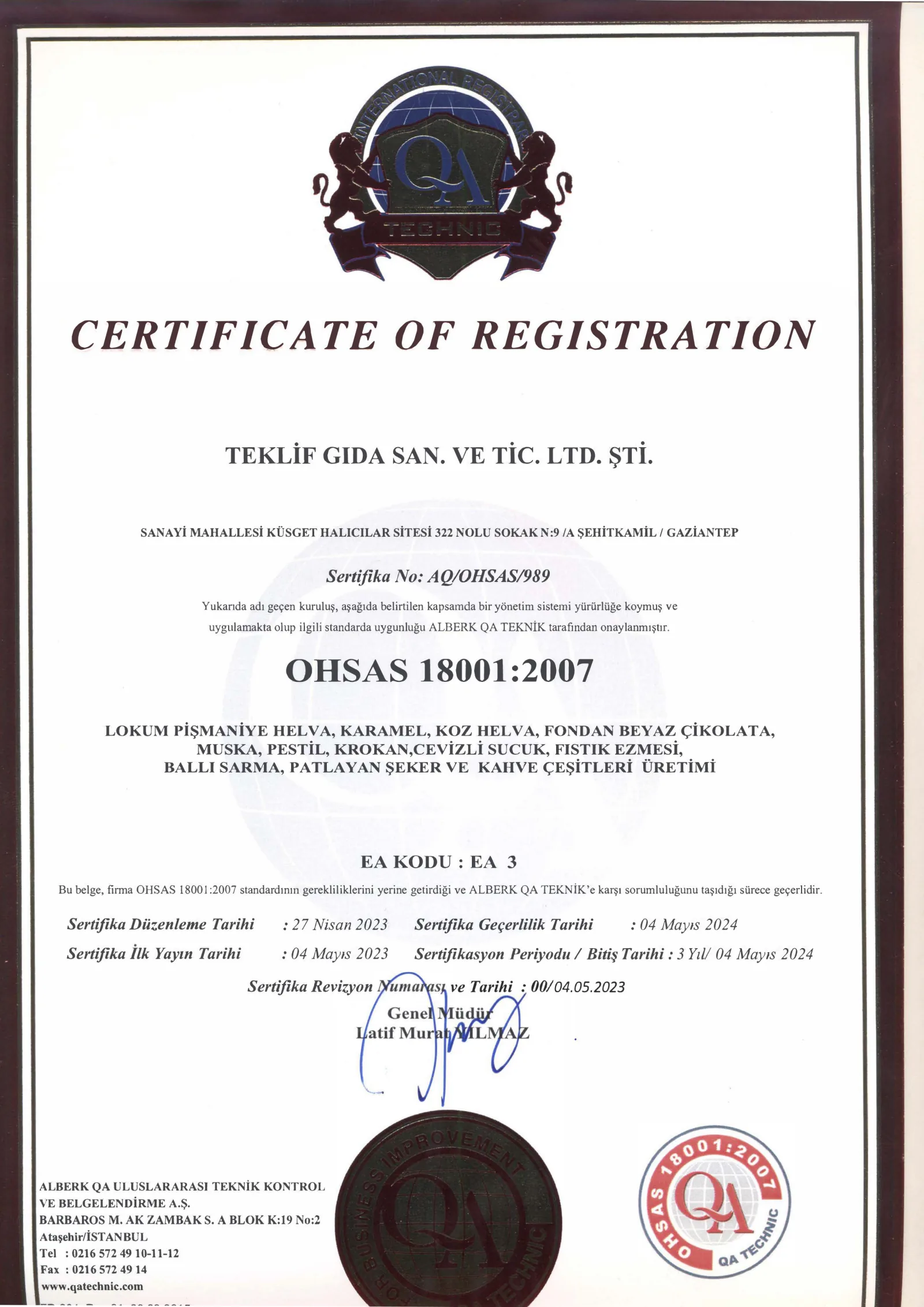 OHSAS 18001